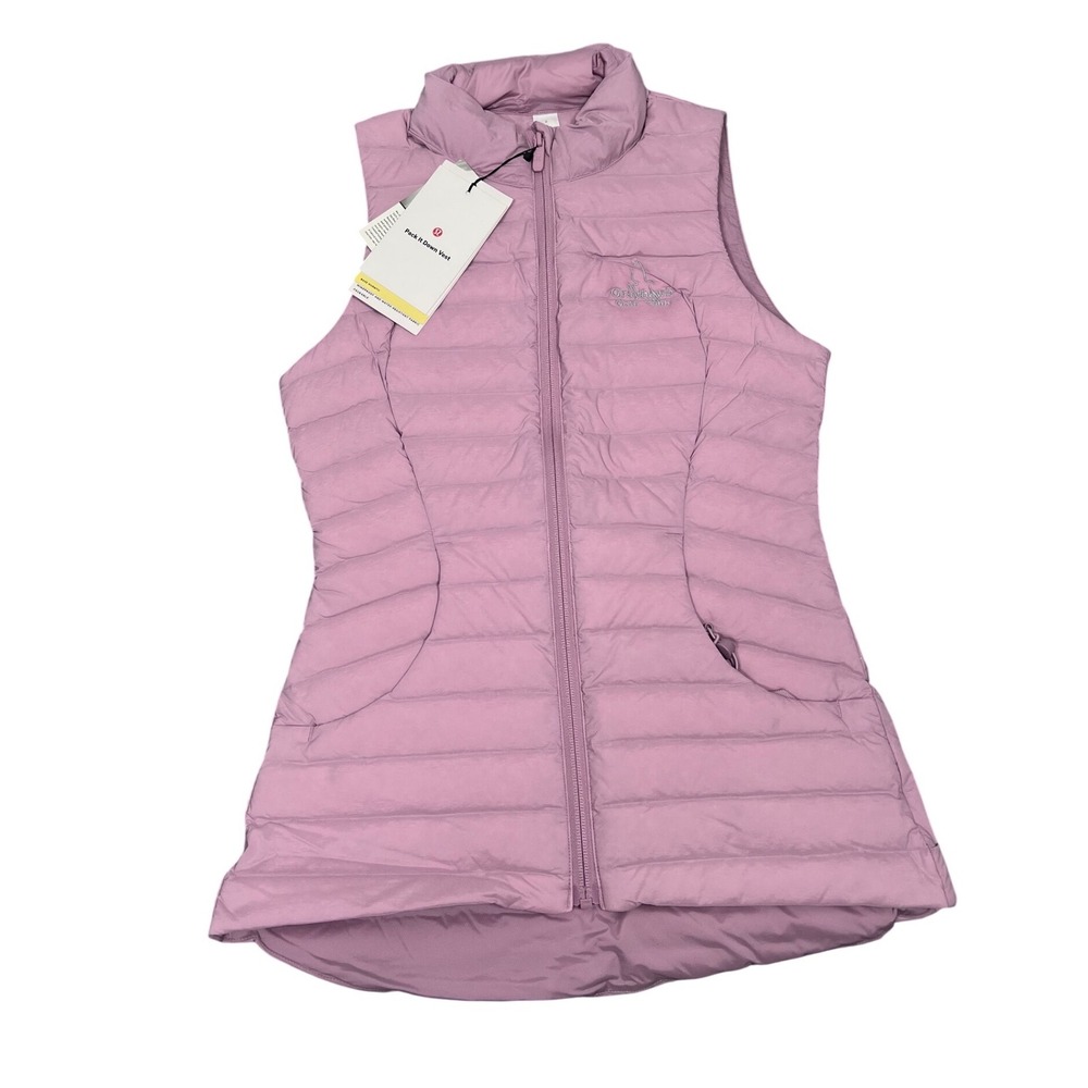 Lululemon Pack It Down Vest Womens 2 Roseblush Quilted Puffer Grayhawk Golf Club